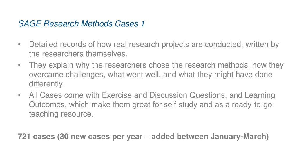 sage research methods cases 1