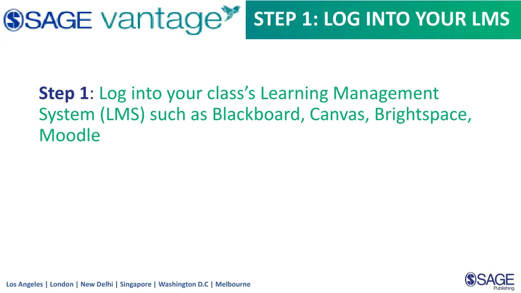 step 1 log into your lms