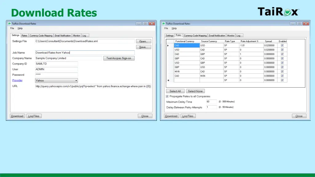 download rates