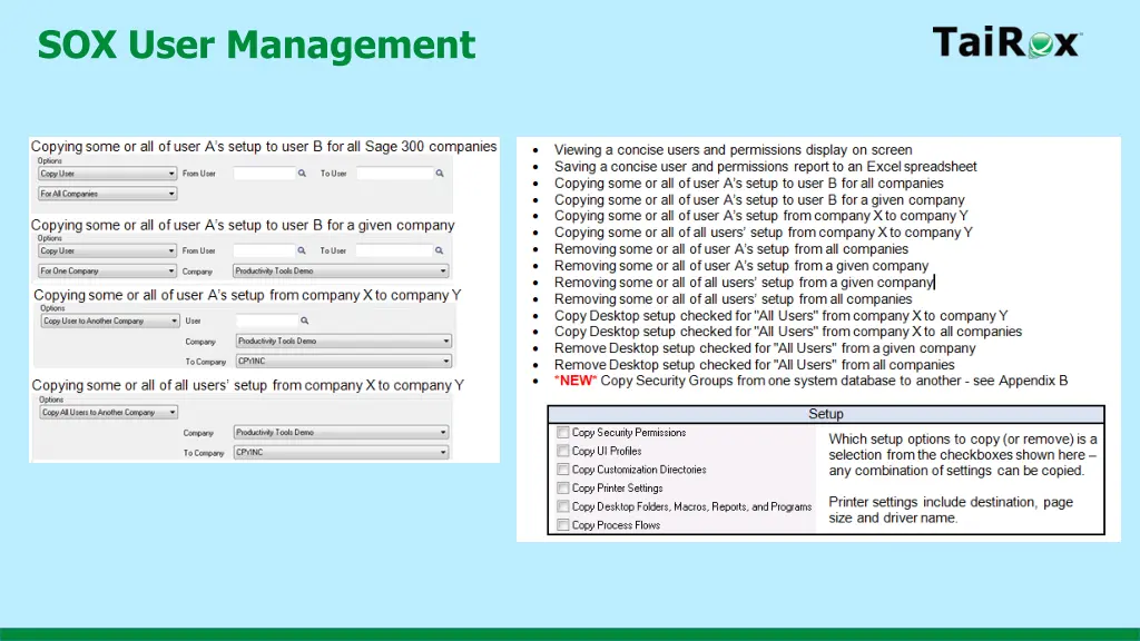 sox user management