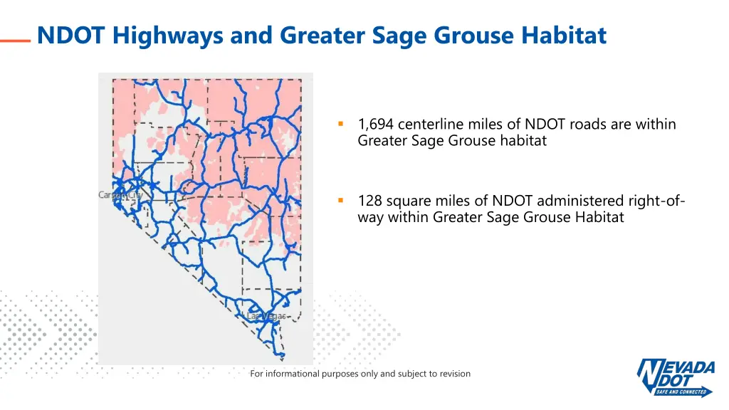 ndot highways and greater sage grouse habitat