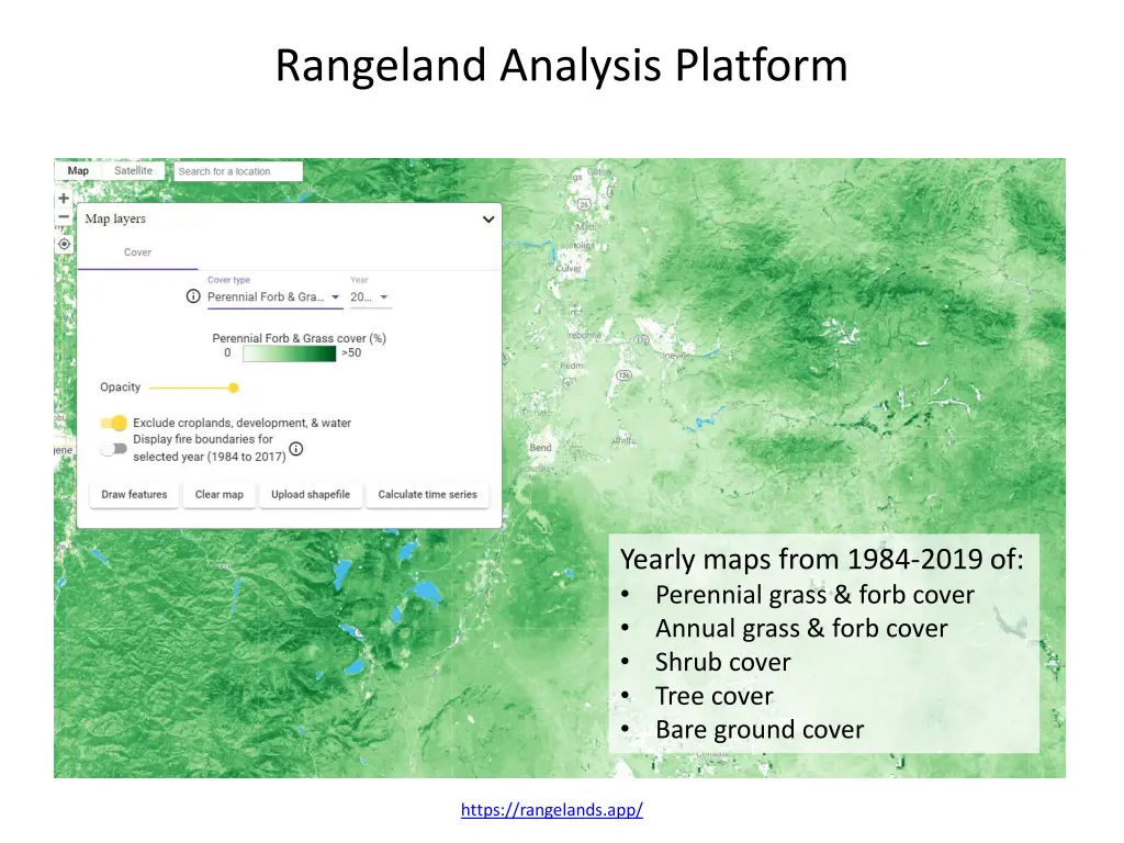 rangeland analysis platform