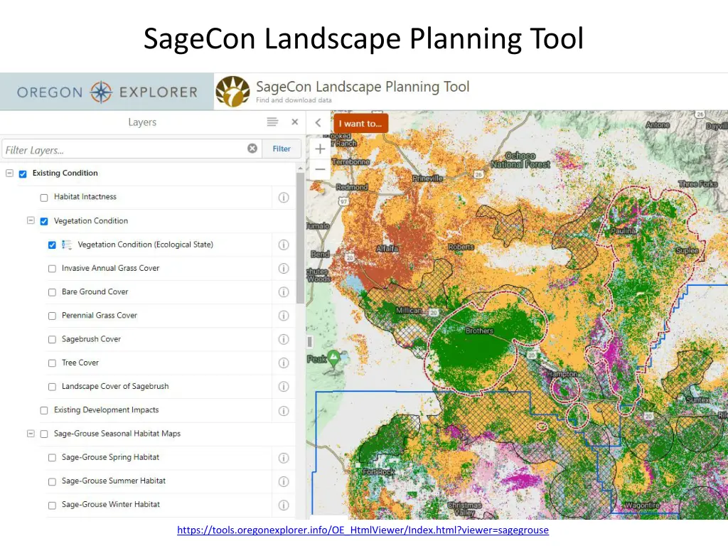 sagecon landscape planning tool