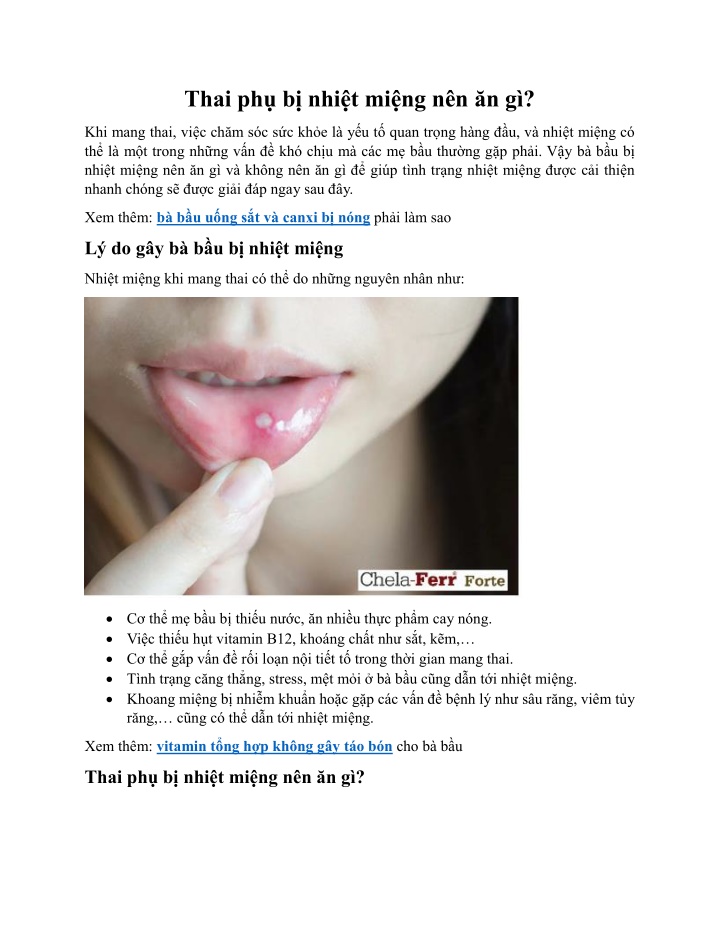 thai ph b nhi t mi ng n n n g