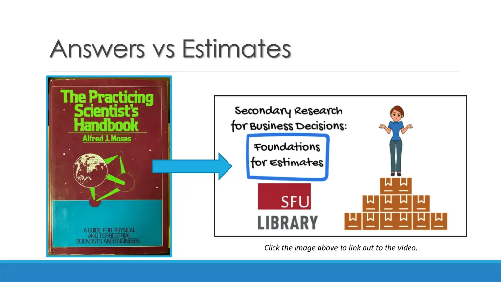 answers vs estimates