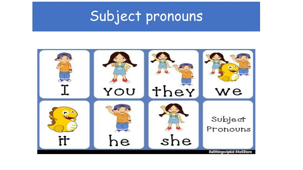 subject pronouns