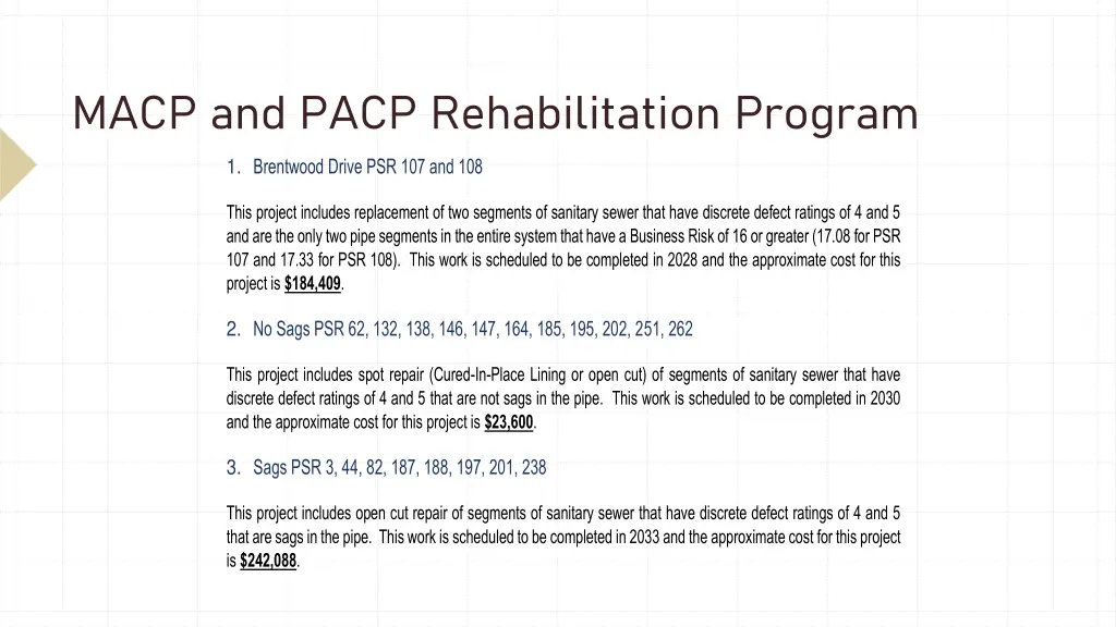 macp and pacp rehabilitation program