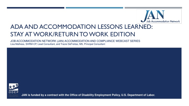 ada and accommodation lessons learned stay