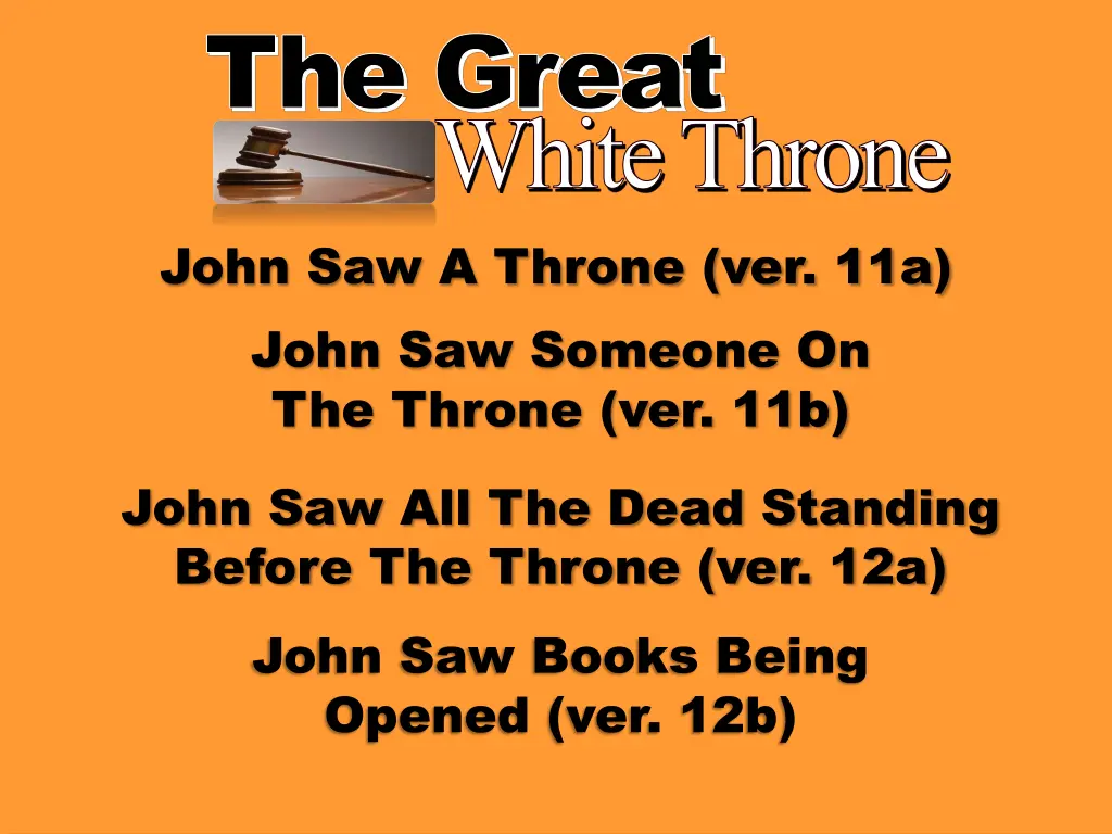 the great white throne john saw a throne 1