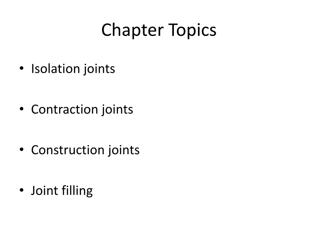 chapter topics