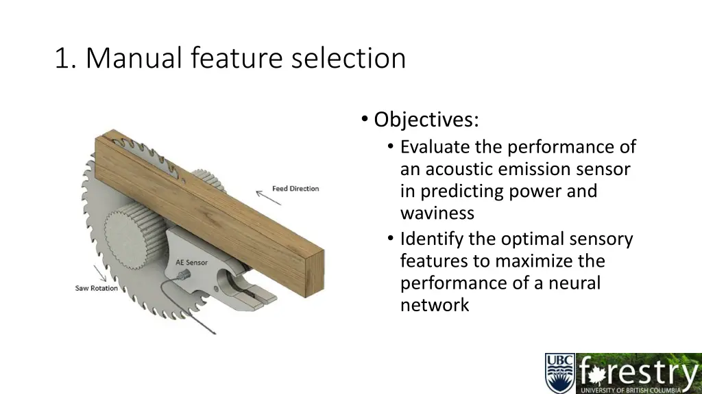 1 manual feature selection