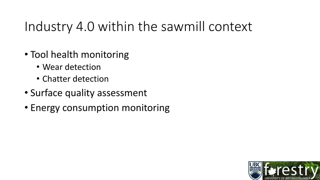 industry 4 0 within the sawmill context