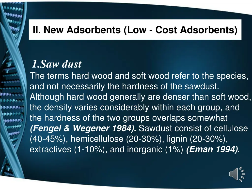 ii new adsorbents low cost adsorbents 1