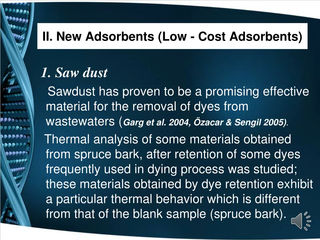 ii new adsorbents low cost adsorbents 11