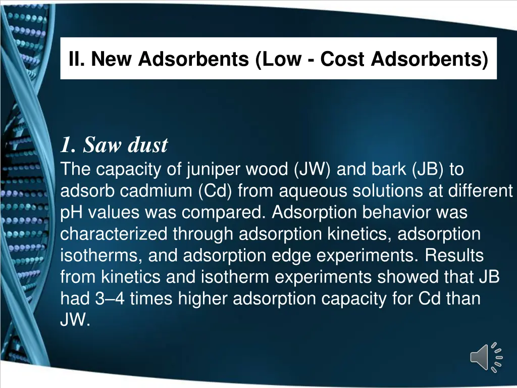 ii new adsorbents low cost adsorbents 16