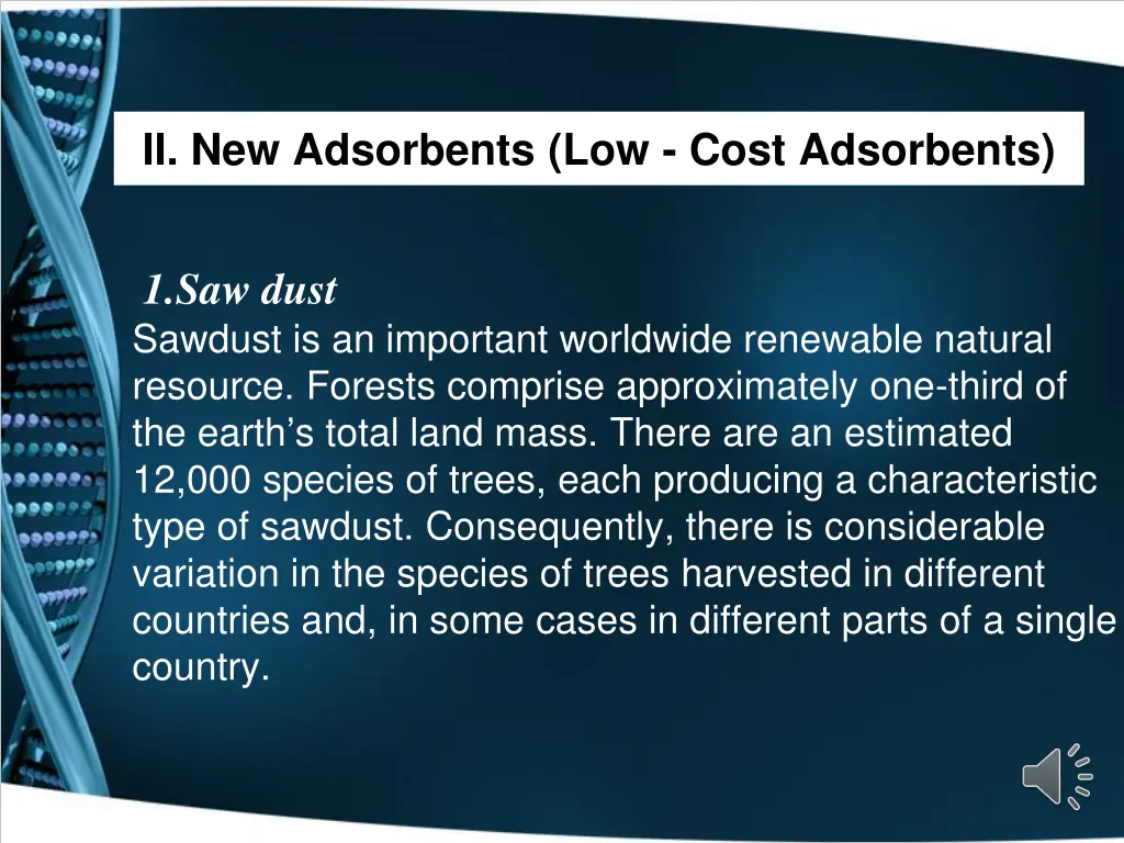 ii new adsorbents low cost adsorbents