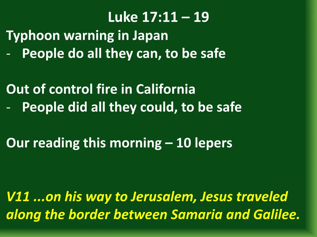 luke 17 11 19 7