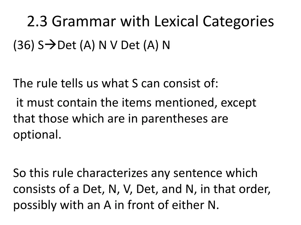 2 3 grammar with lexical categories 1