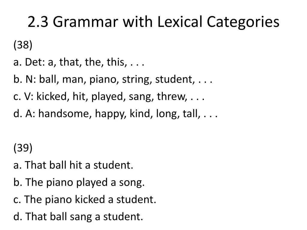 2 3 grammar with lexical categories 3