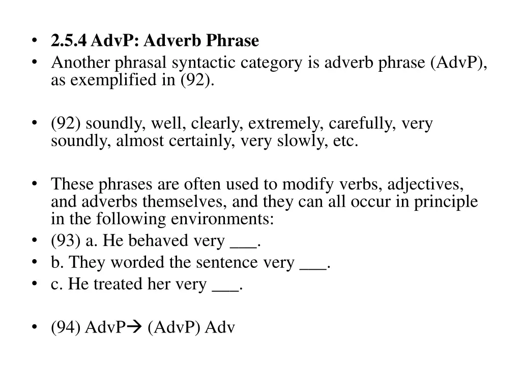 2 5 4 advp adverb phrase another phrasal