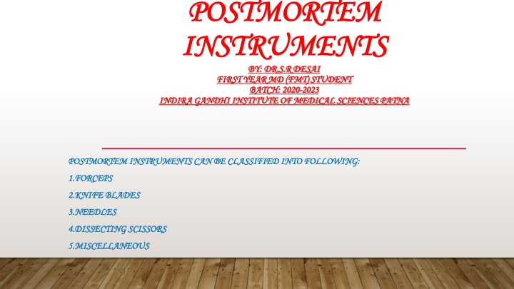 postmortem postmortem instruments instruments