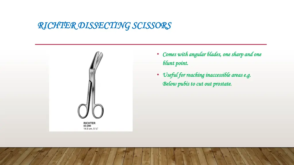 richter dissecting scissors richter dissecting