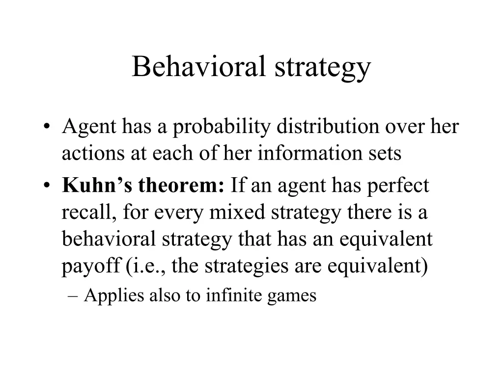 behavioral strategy