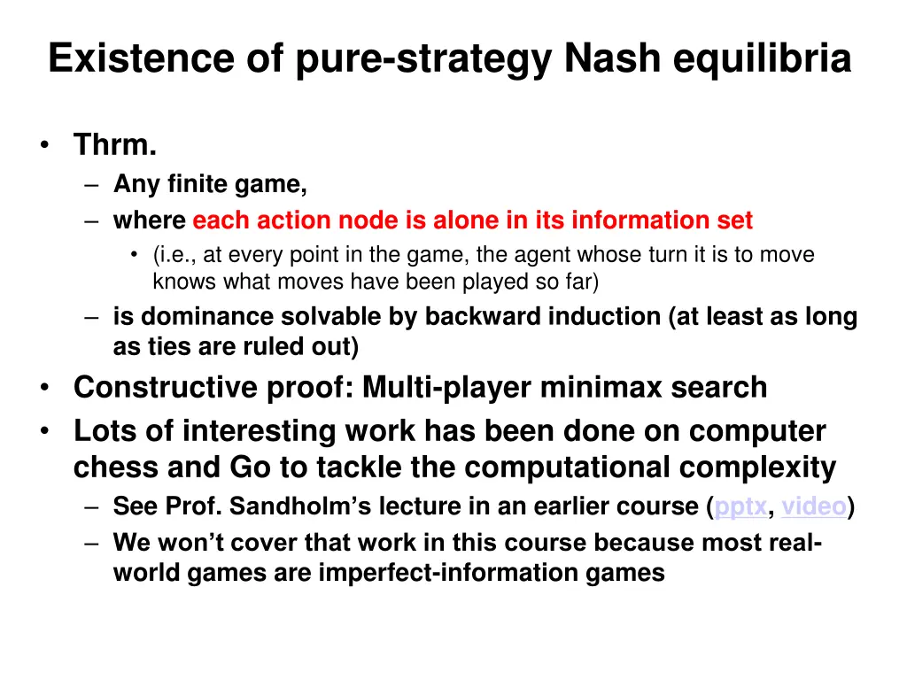 existence of pure strategy nash equilibria