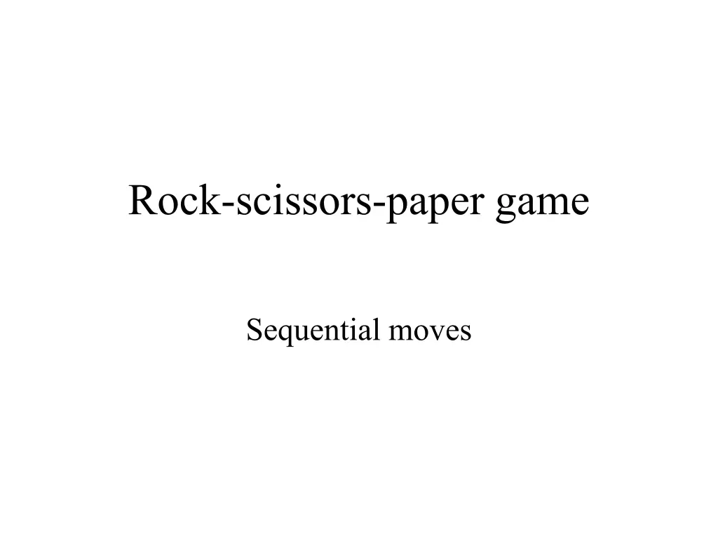 rock scissors paper game