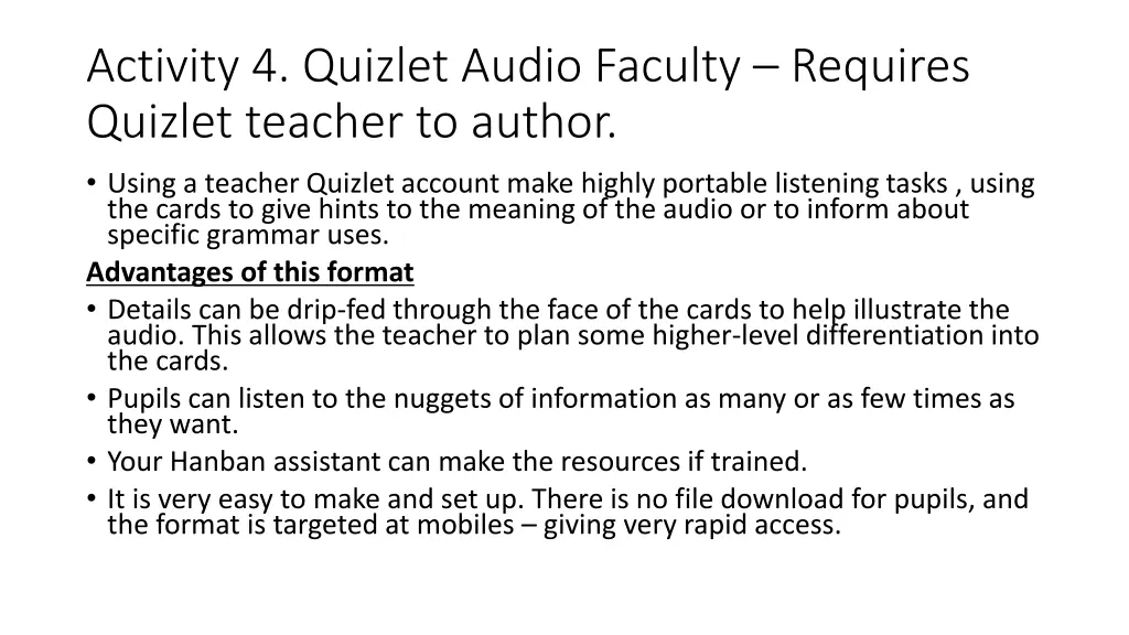 activity 4 quizlet audio faculty requires quizlet 1