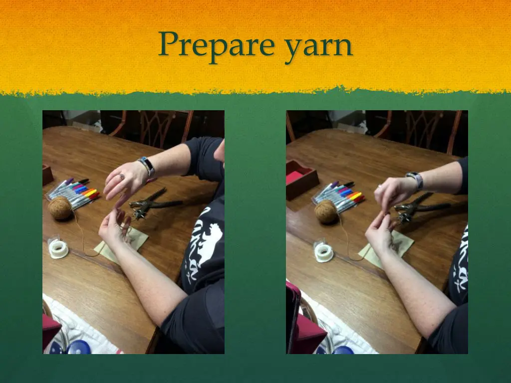 prepare yarn