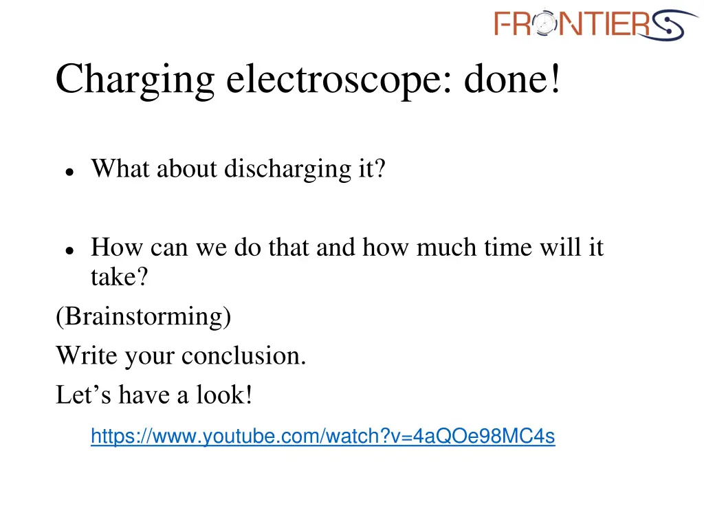 charging electroscope done