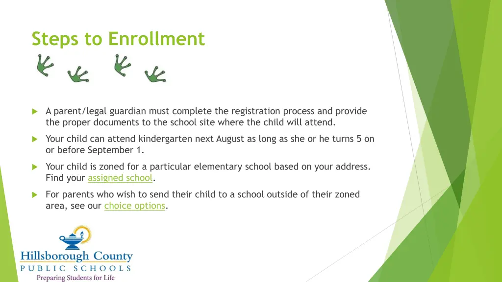 steps to enrollment