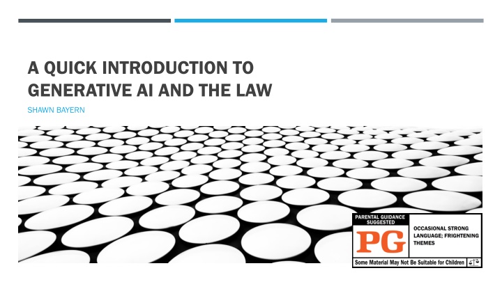 a quick introduction to generative ai and the law