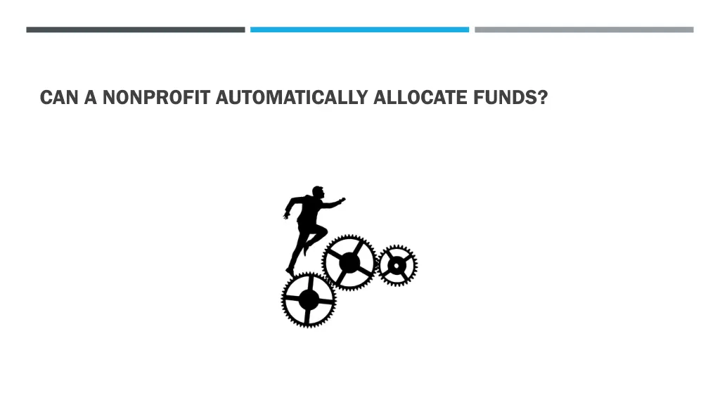 can a nonprofit automatically allocate funds