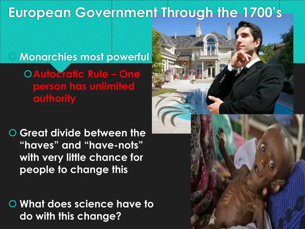 european government through the 1700 s