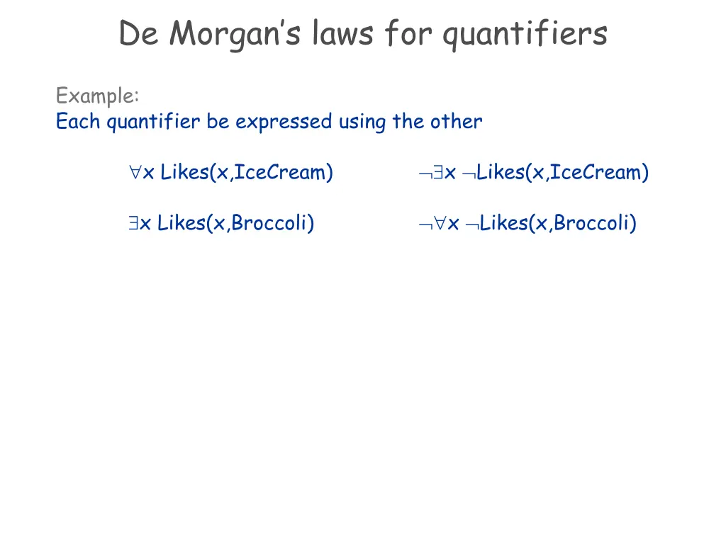 de morgan s laws for quantifiers 1