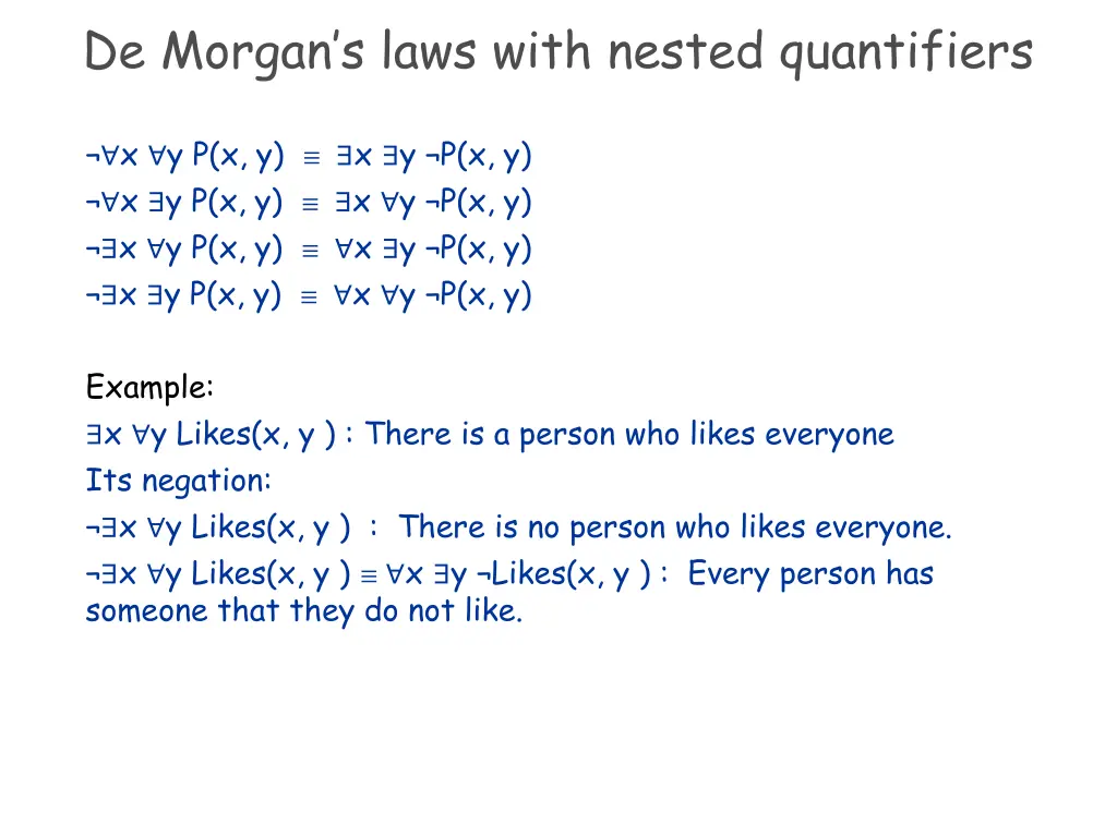 de morgan s laws with nested quantifiers