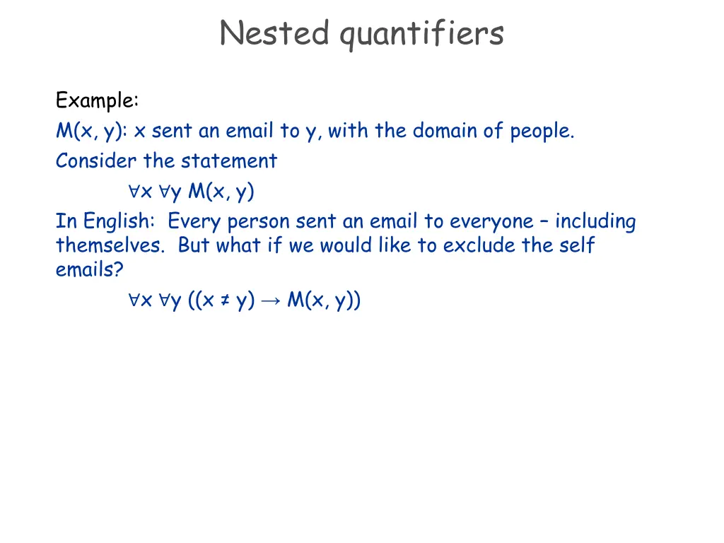 nested quantifiers 1