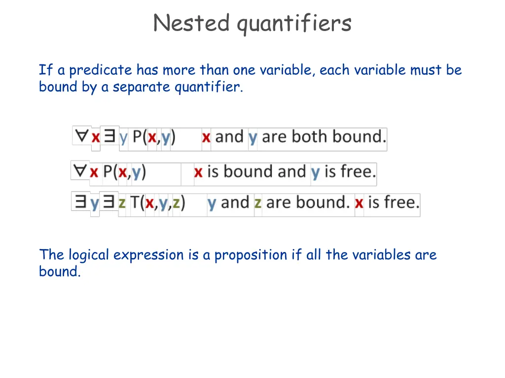 nested quantifiers