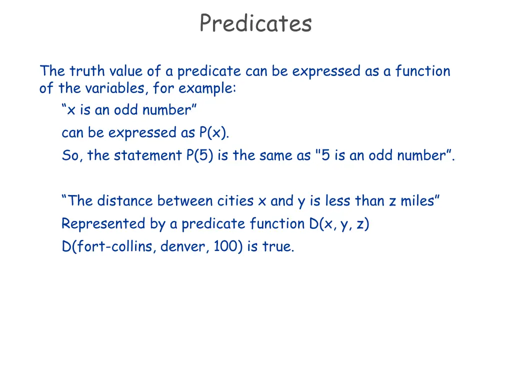 predicates 1