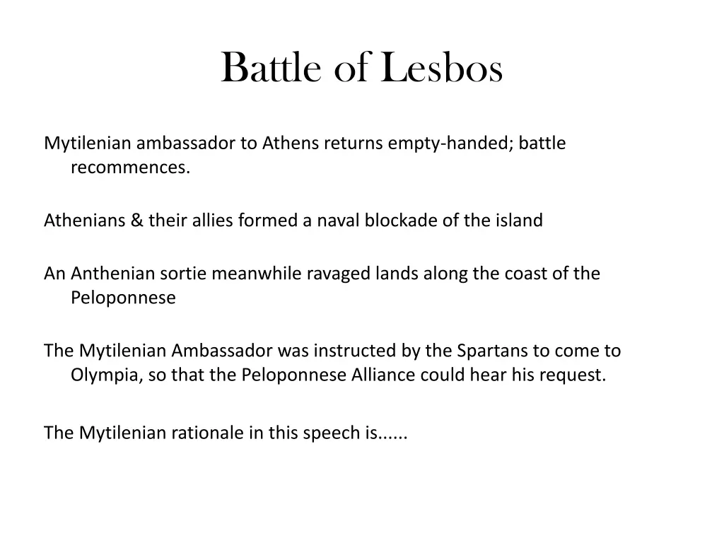 battle of lesbos