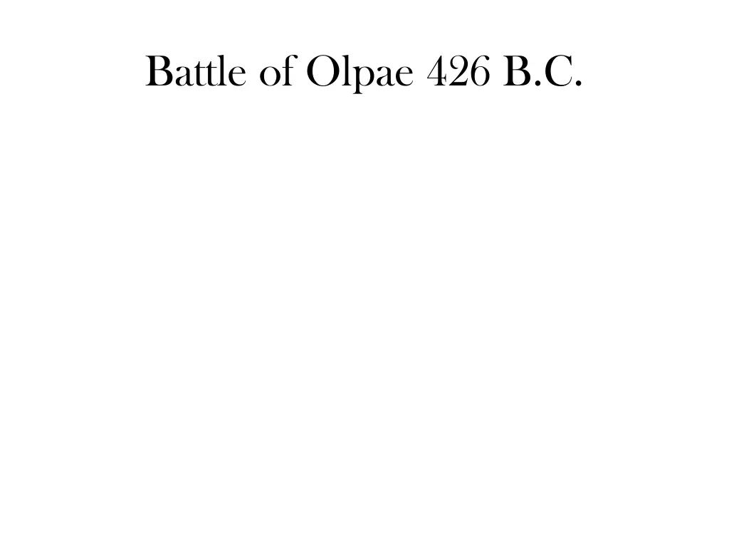 battle of olpae 426 b c