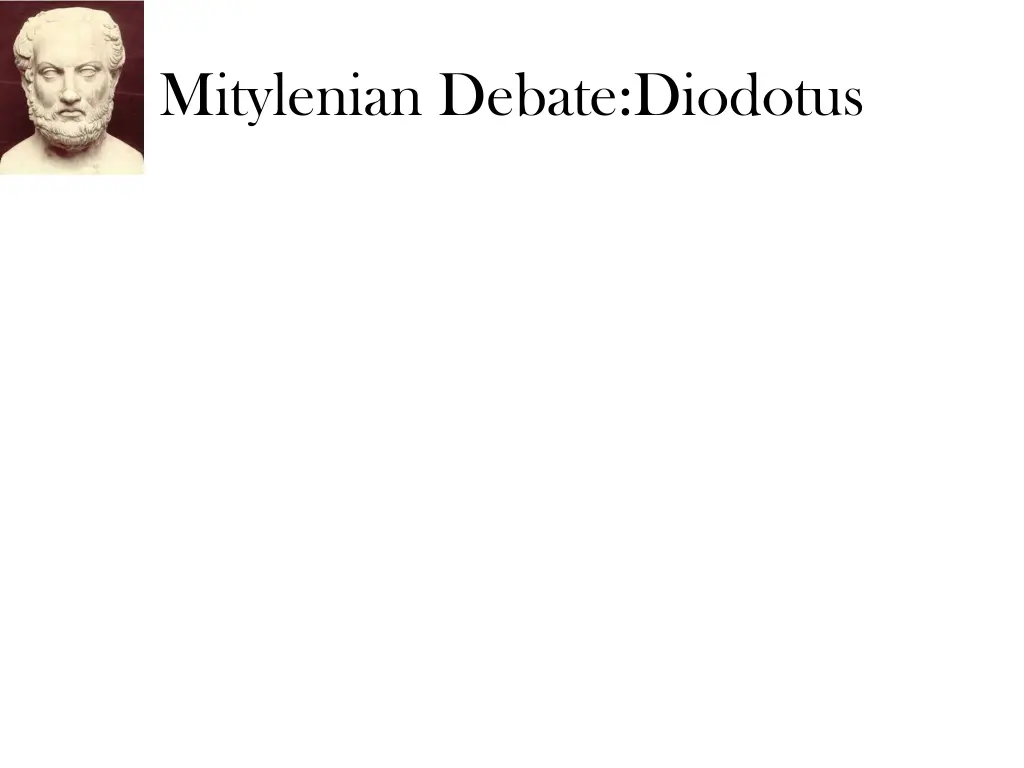 mitylenian debate diodotus