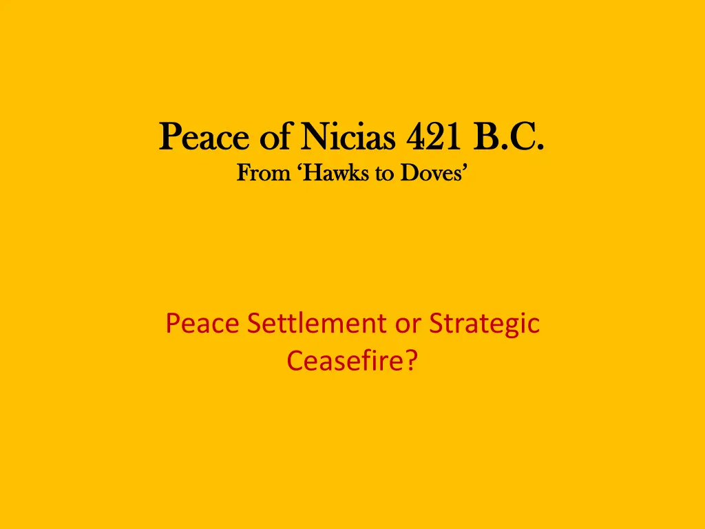 peace of nicias 421 b c peace of nicias