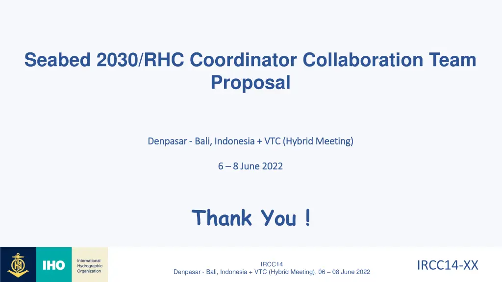 seabed 2030 rhc coordinator collaboration team