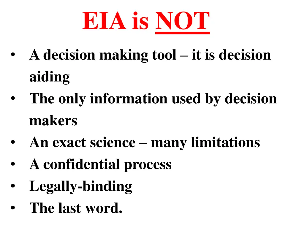 eia is not