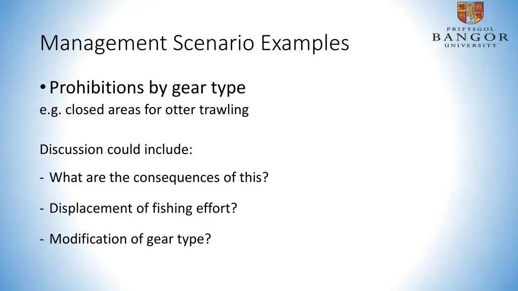 management scenario examples