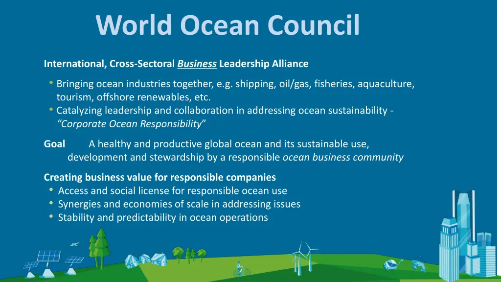 world ocean council