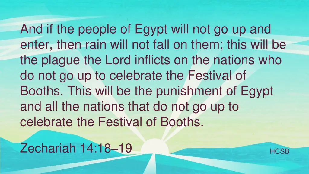 and if the people of egypt will